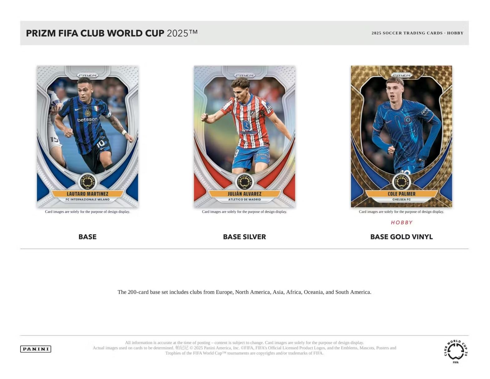 2025 Panini Prizm FIFA Club World Cup Soccer Hobby Box