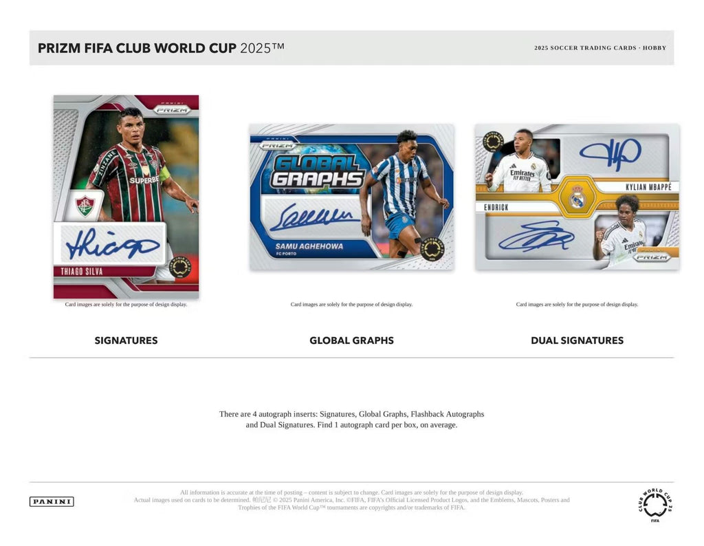 2025 Panini Prizm FIFA Club World Cup Soccer Hobby Box