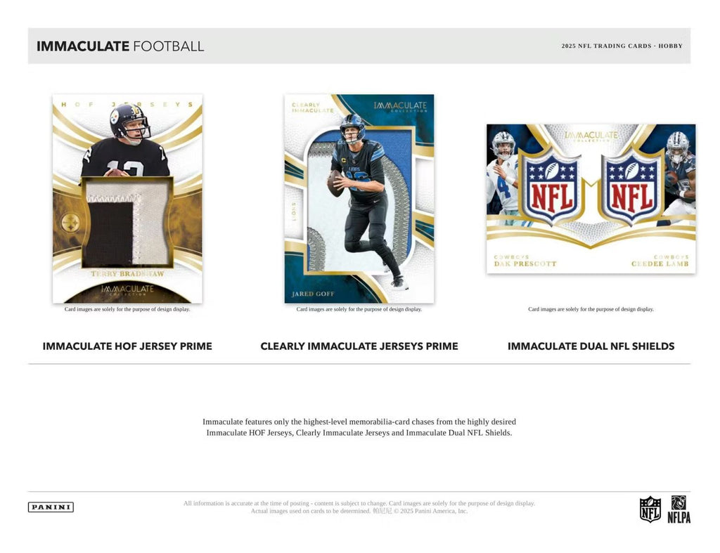 2025 Panini Immaculate Football Hobby Box