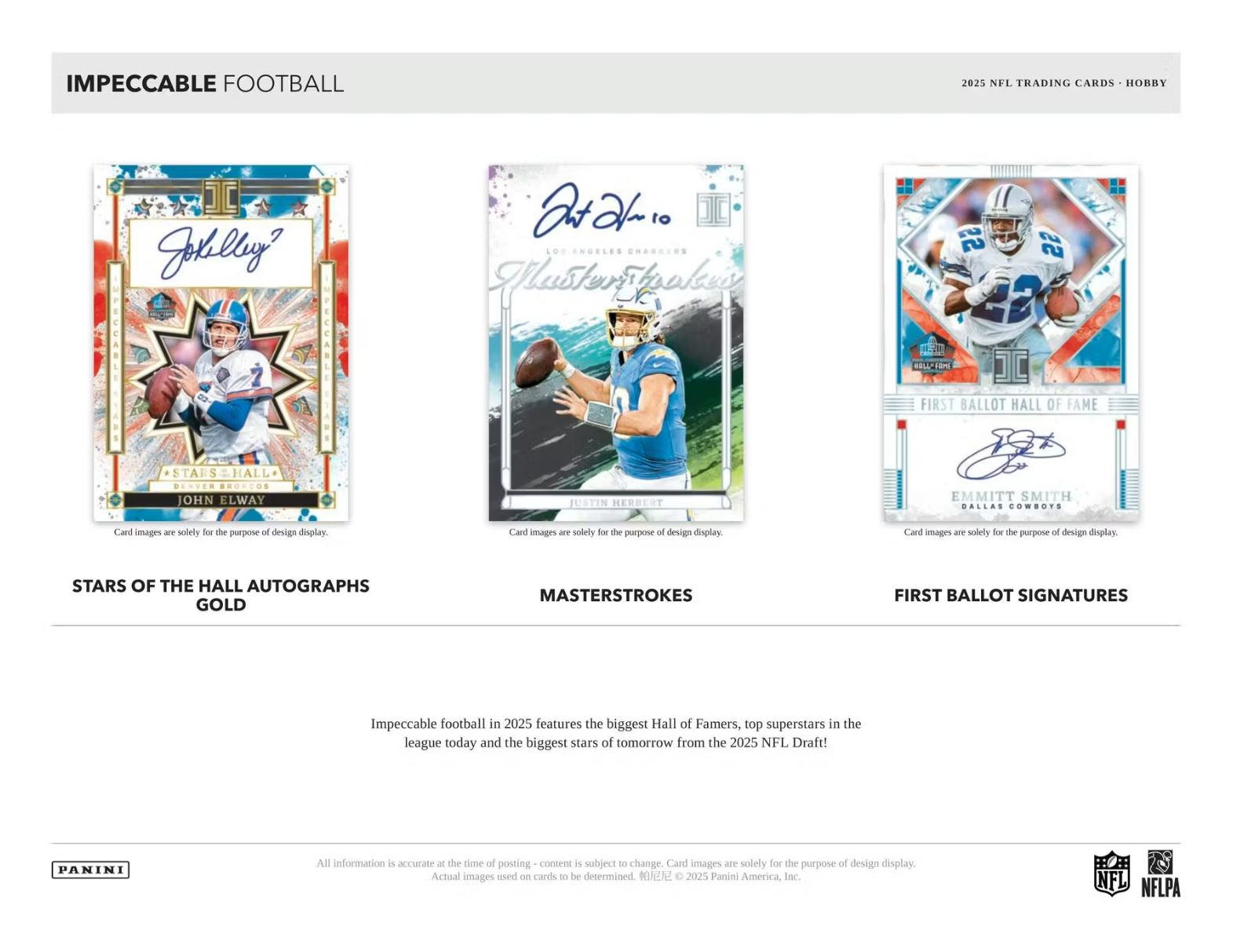 2025 Panini Impeccable Football Hobby Box