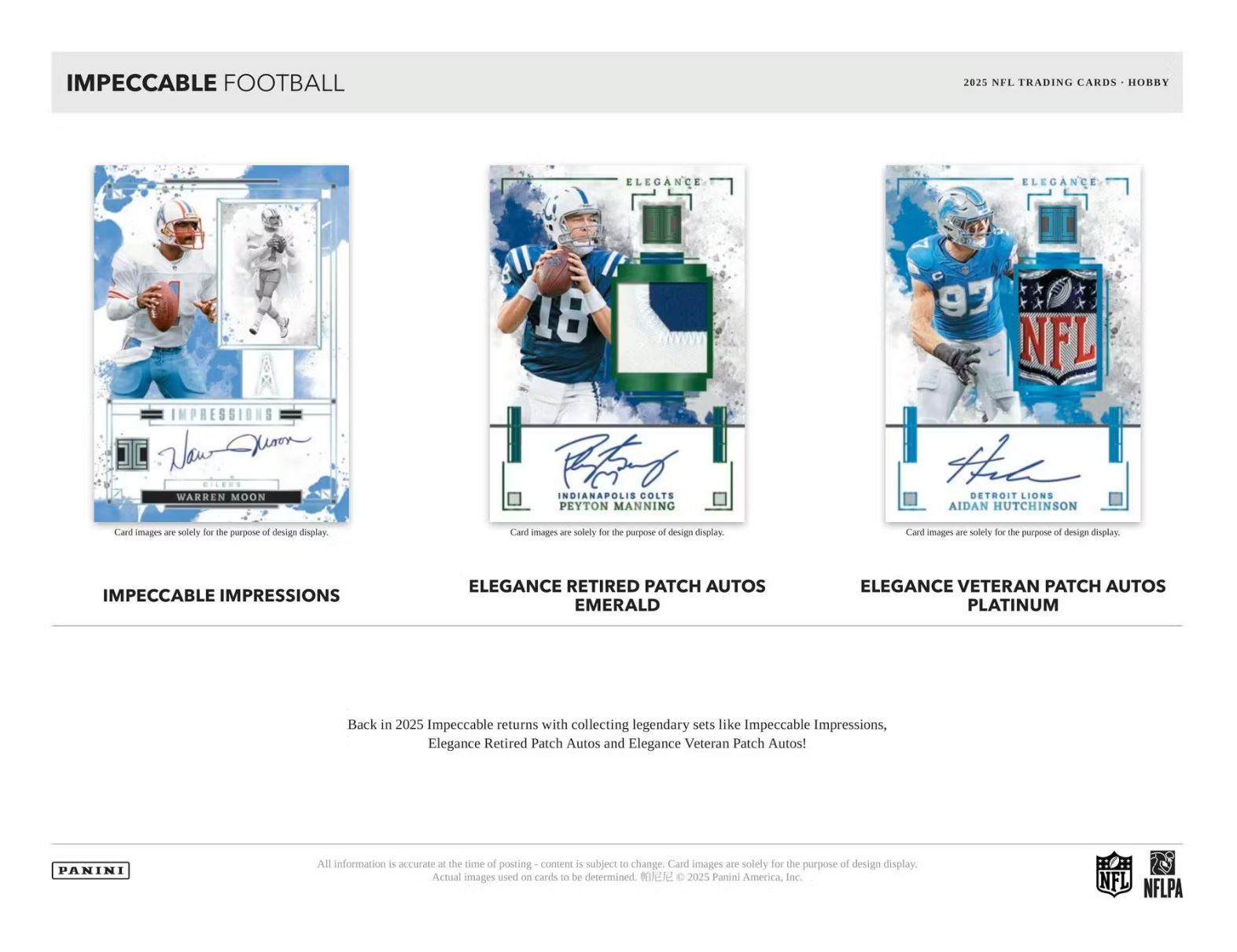 2025 Panini Impeccable Football Hobby Box