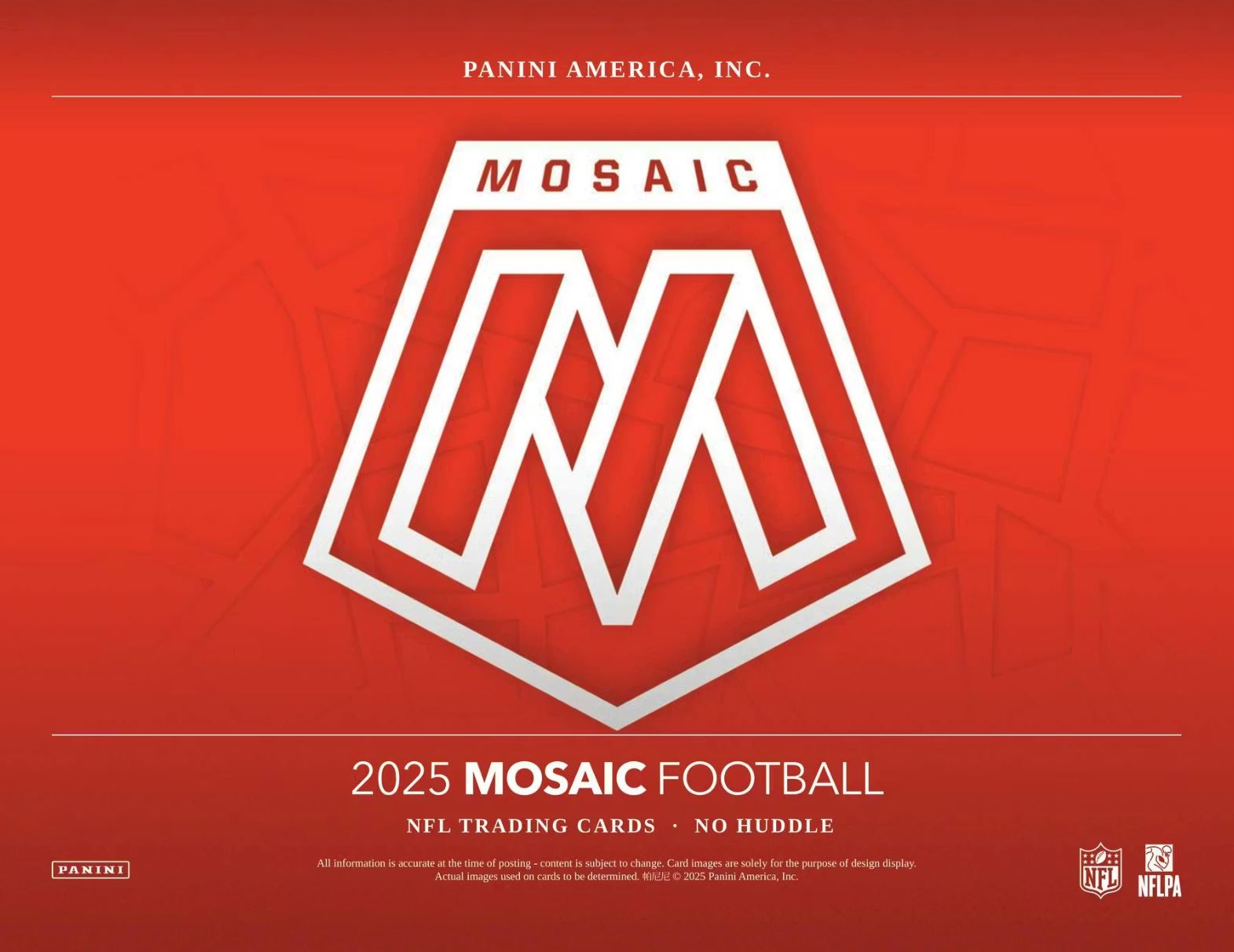 2025 Panini Mosaic Football No Huddle Hobby Box