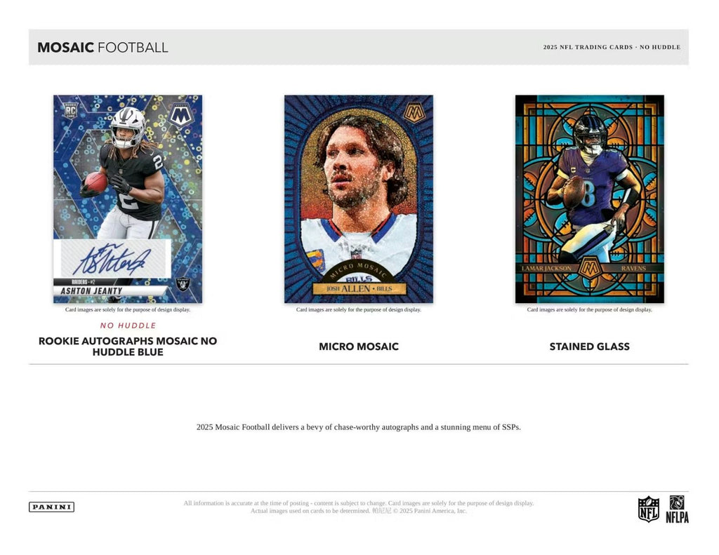 2025 Panini Mosaic Football No Huddle Hobby Box