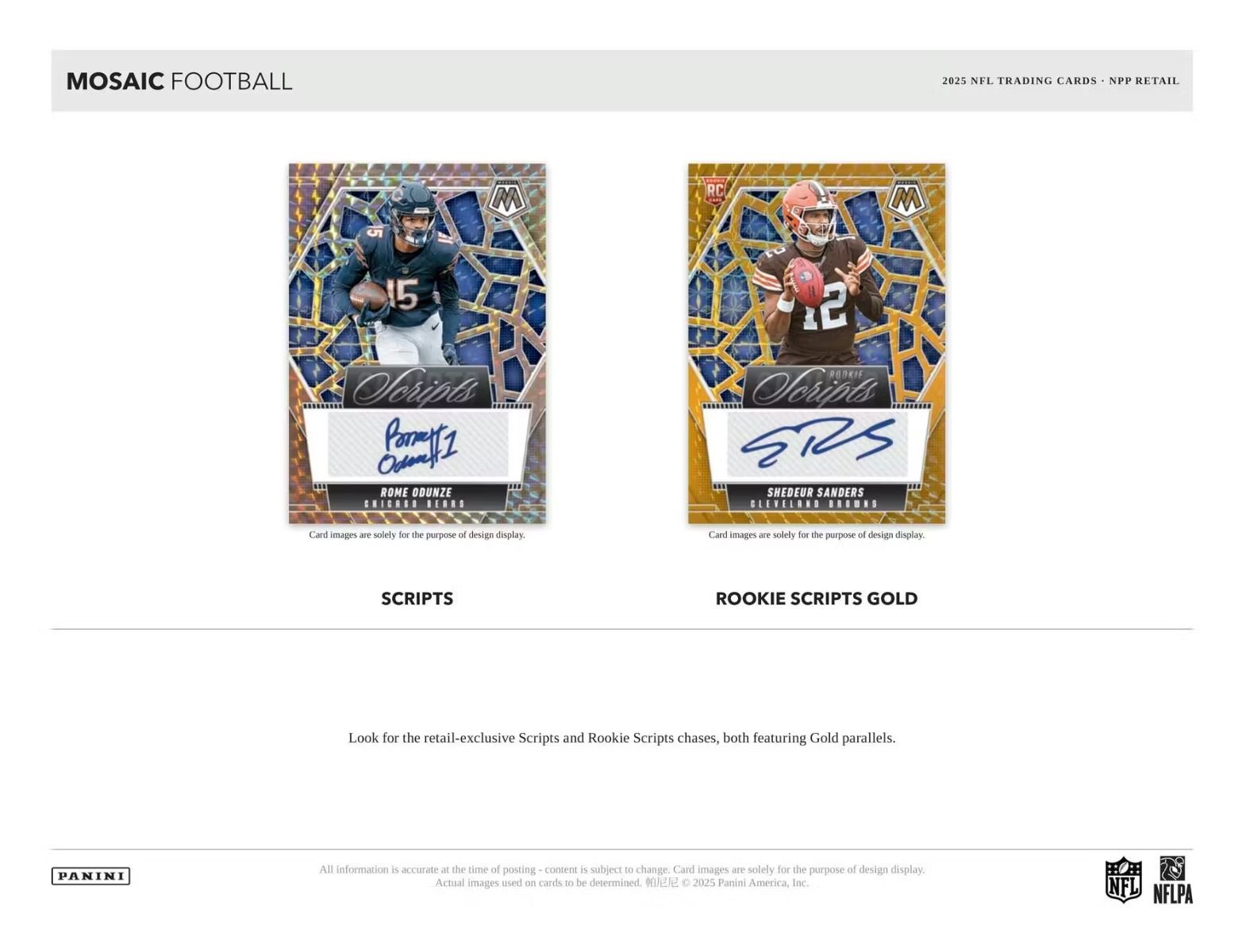 2025 Panini Mosaic Football Value Pack Box (12 Packs)