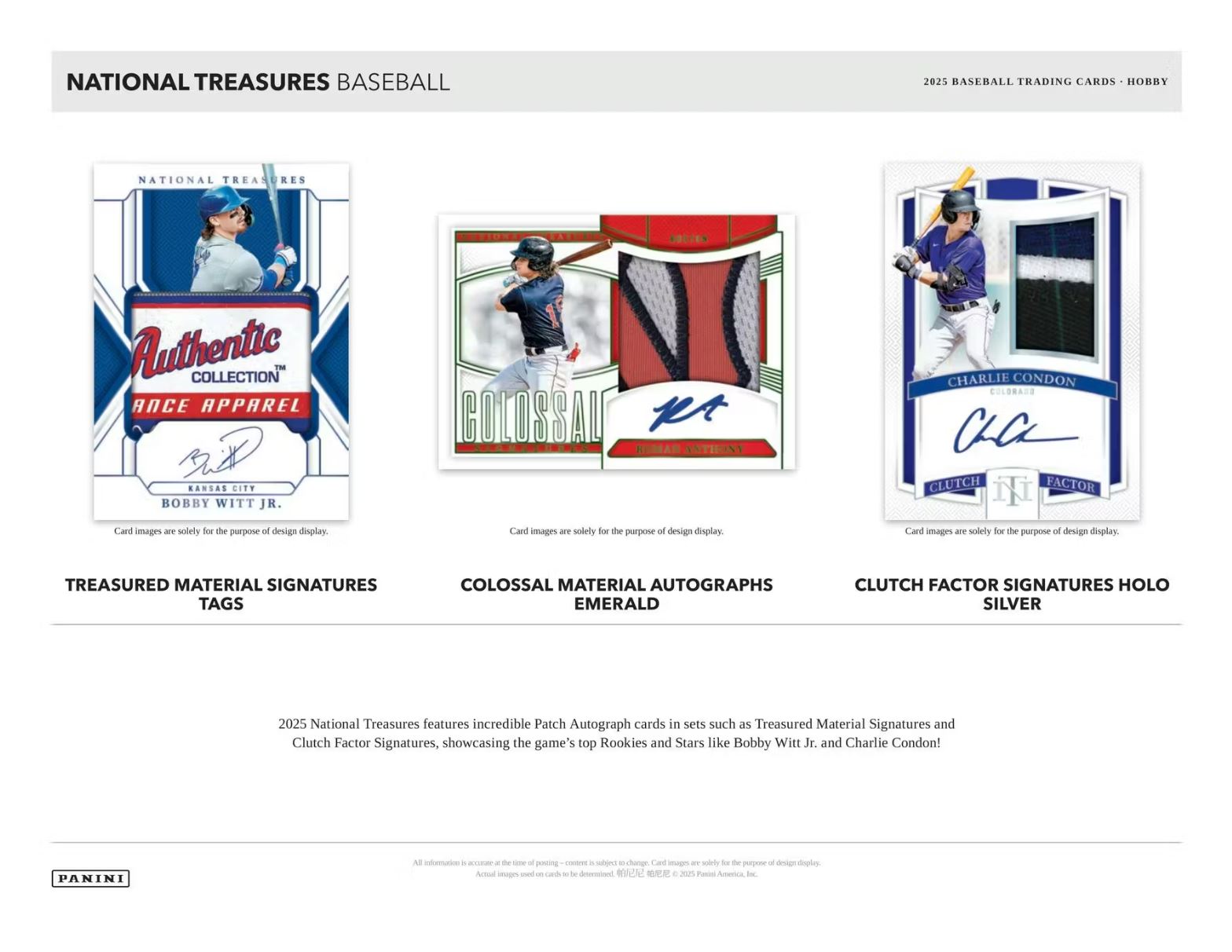2025 Panini National Treasures Baseball Hobby Box