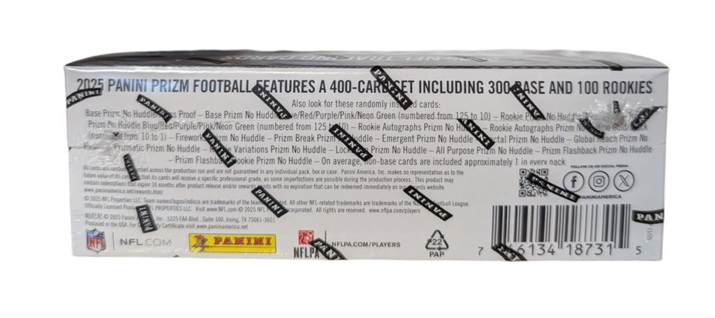 2025 Panini Prizm Football No Huddle Hobby Box