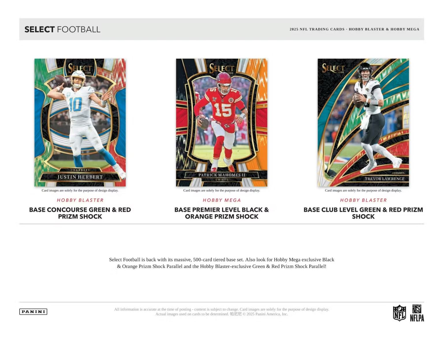 2025 Panini Select Football Hobby Mega Box (Black & Orange Prizm's)