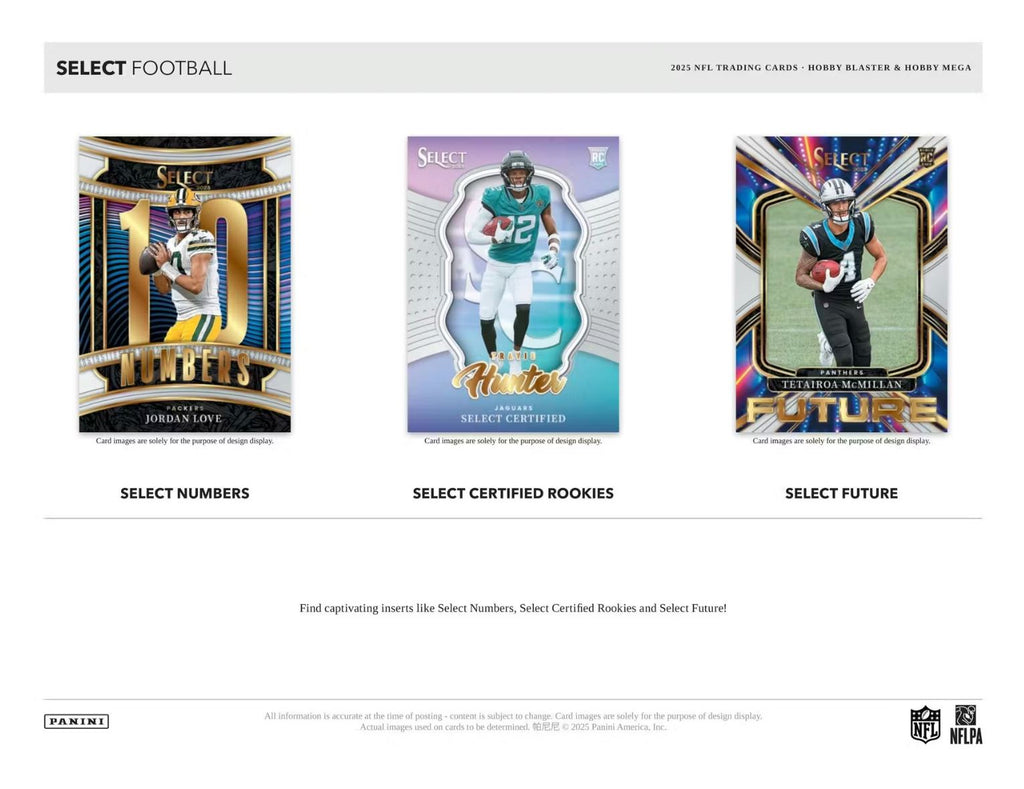 2025 Panini Select Football Hobby Mega Box (Black & Orange Prizm's)