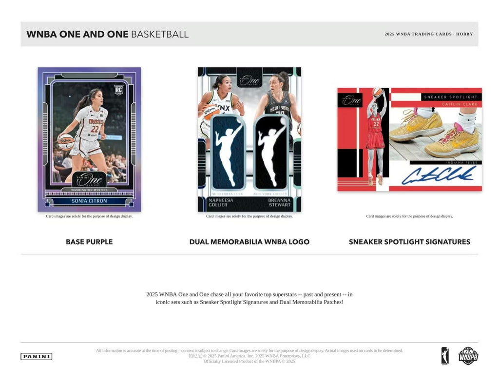 2025 Panini One And One WNBA Hobby Box