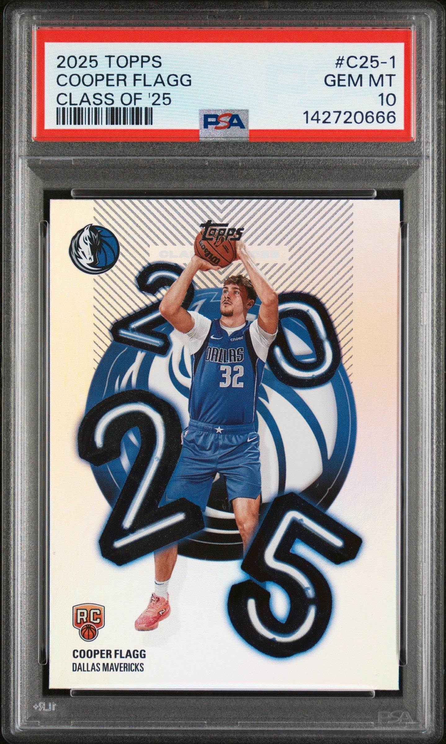 2025 Topps Basketball Cooper Flagg Class Of '25 PSA 10