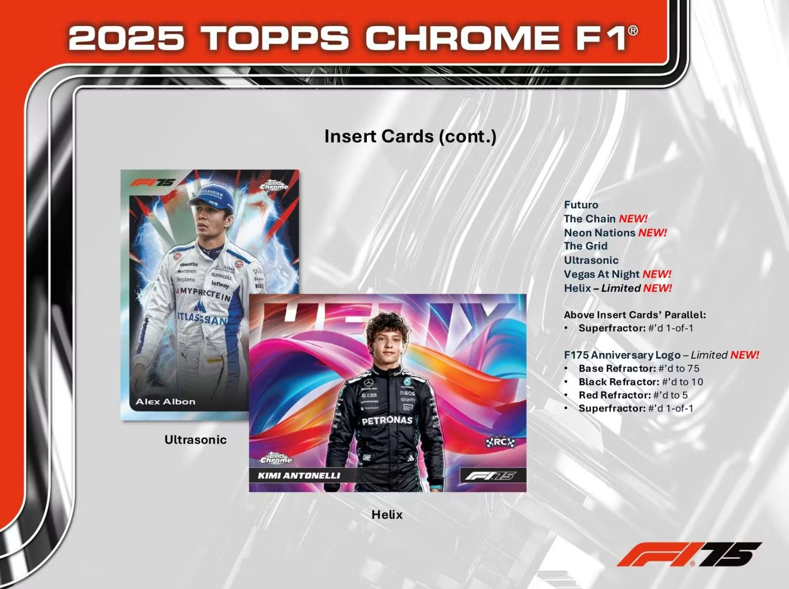 2025 Topps Chrome Formula 1 Hobby Box
