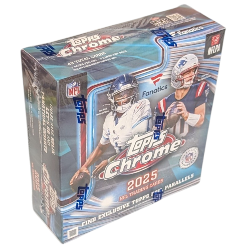 2025 Topps Chrome Football Fanatics Exclusive Mega Box