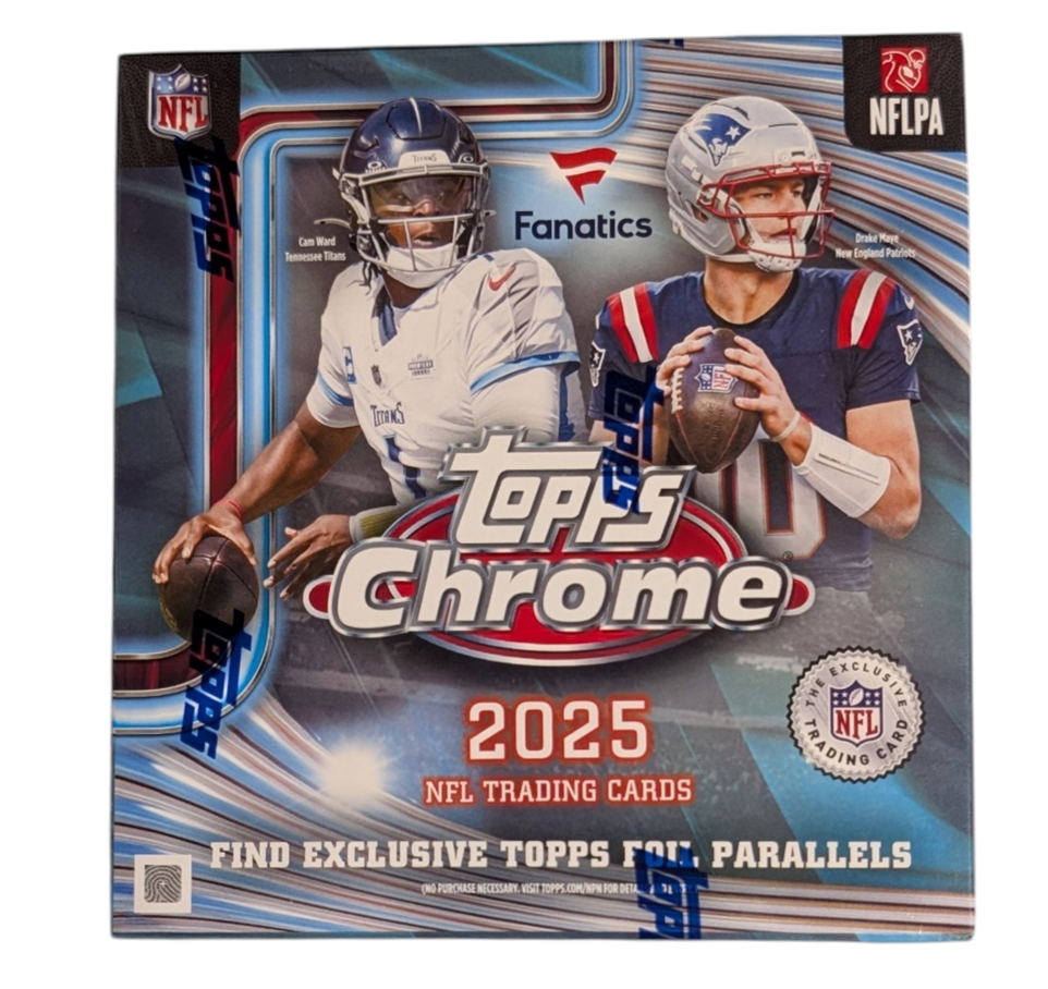 2025 Topps Chrome Football Fanatics Exclusive Mega Box