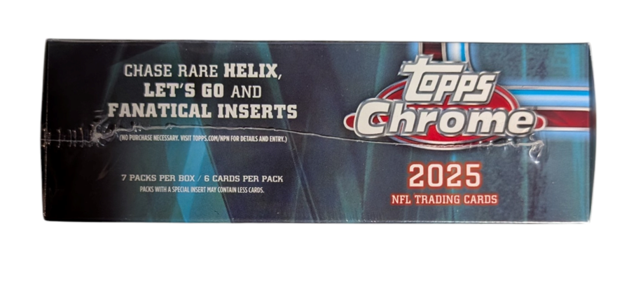 2025 Topps Chrome Football Fanatics Exclusive Mega Box