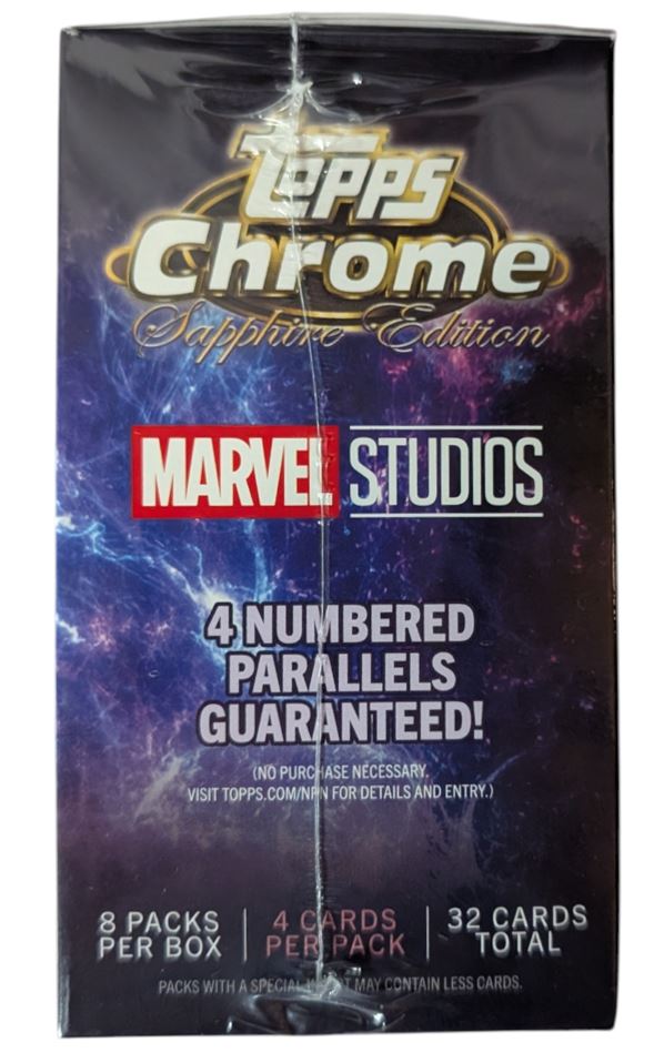2025 Topps Chrome Sapphire Marvel Studios Hobby Box