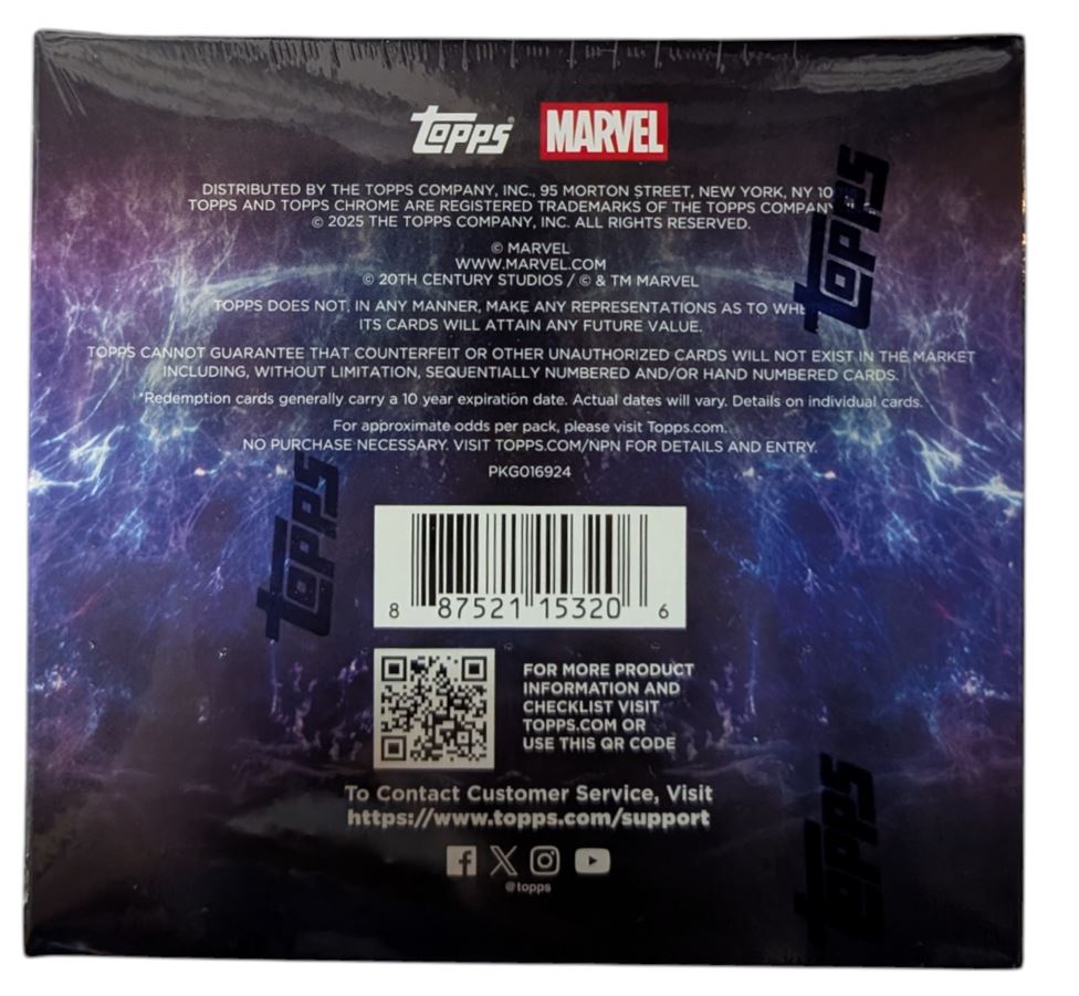 2025 Topps Chrome Sapphire Marvel Studios Hobby Box