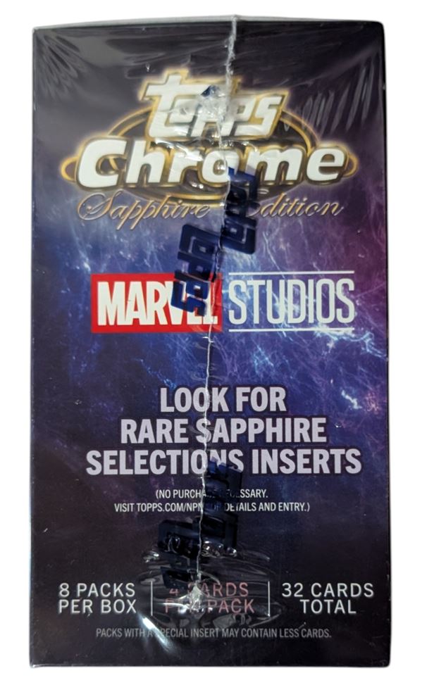 2025 Topps Chrome Sapphire Marvel Studios Hobby Box