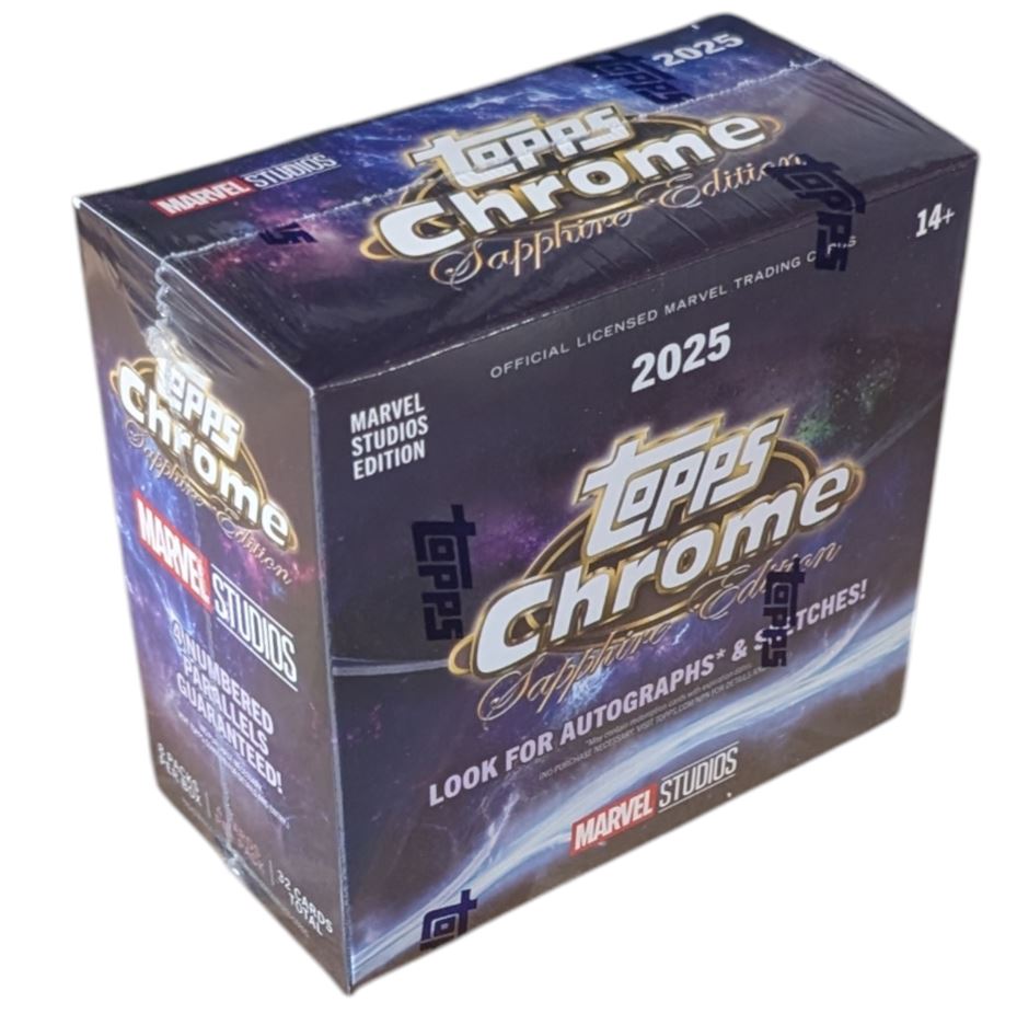 2025 Topps Chrome Sapphire Marvel Studios Hobby Box