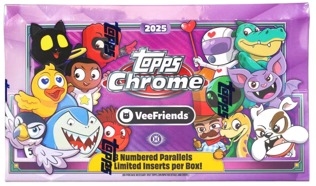 2025 Topps Chrome VeeFriends Hobby Box (Includes Titan Display Case)