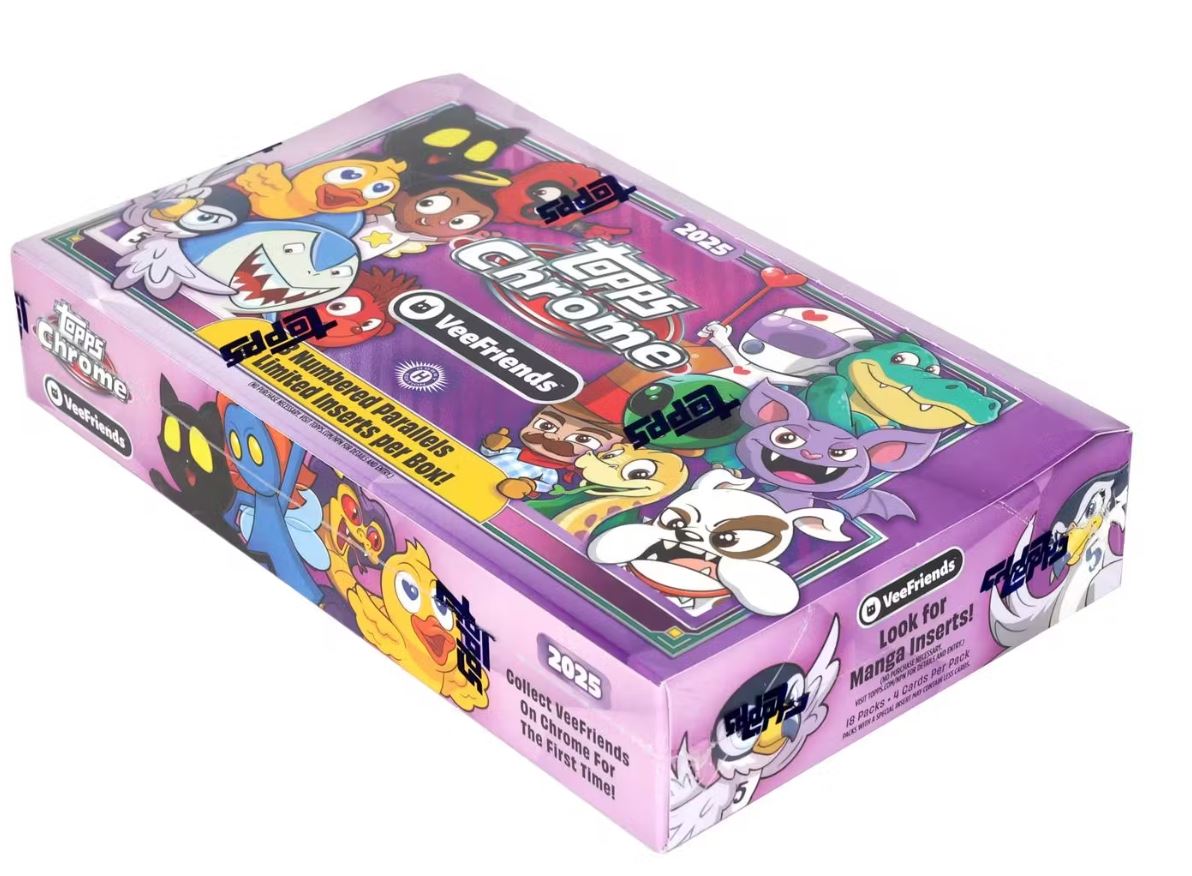 2025 Topps Chrome VeeFriends Hobby Box (Includes Titan Display Case)