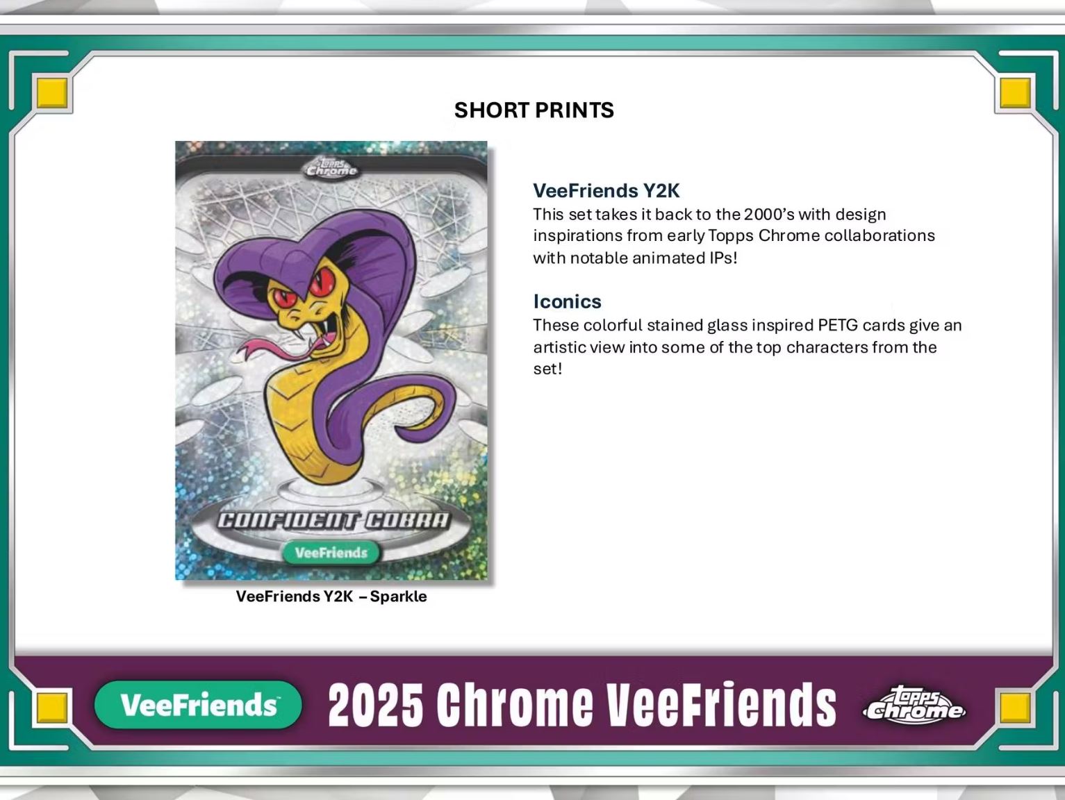2025 Topps Chrome VeeFriends Hobby Box (Includes Titan Display Case)