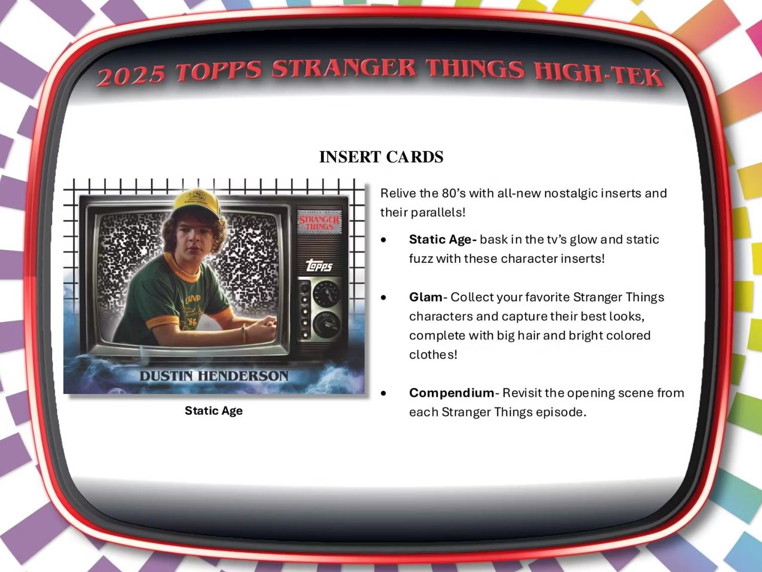 2025 Topps Stranger Things High Tek Hobby Box