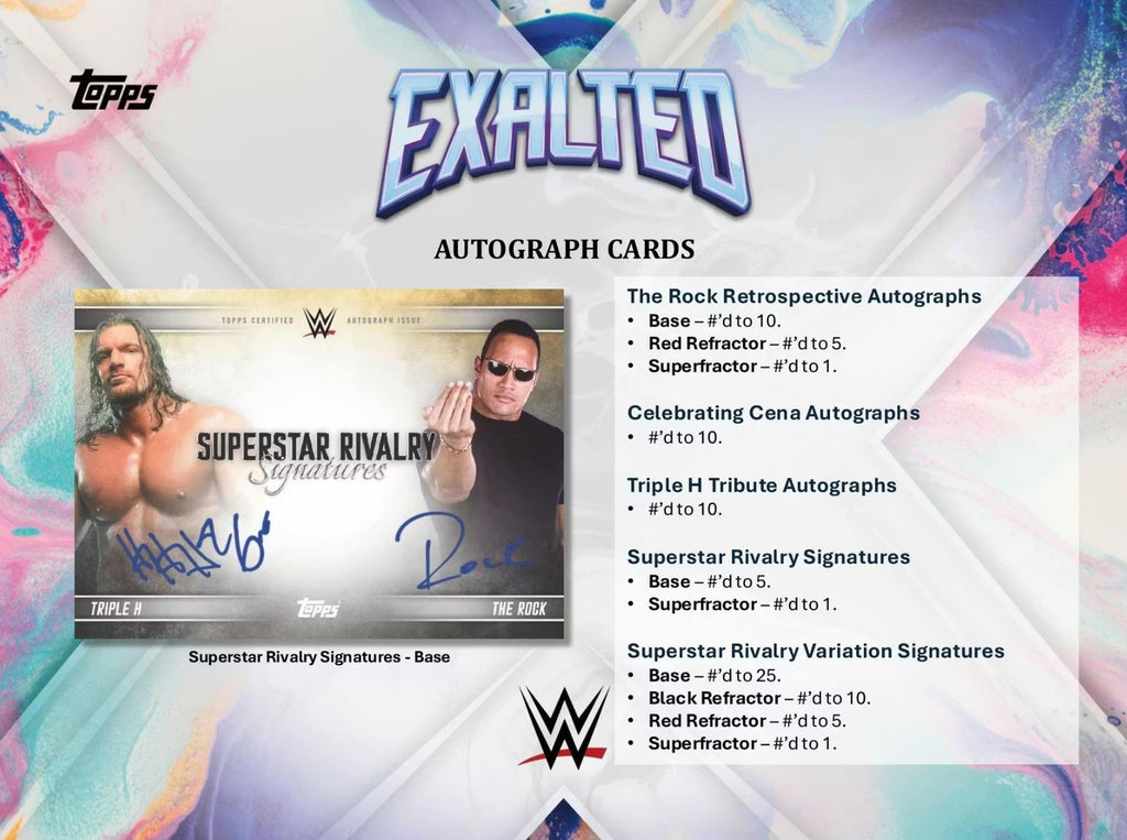 2025 Topps WWE Exalted Hobby Box