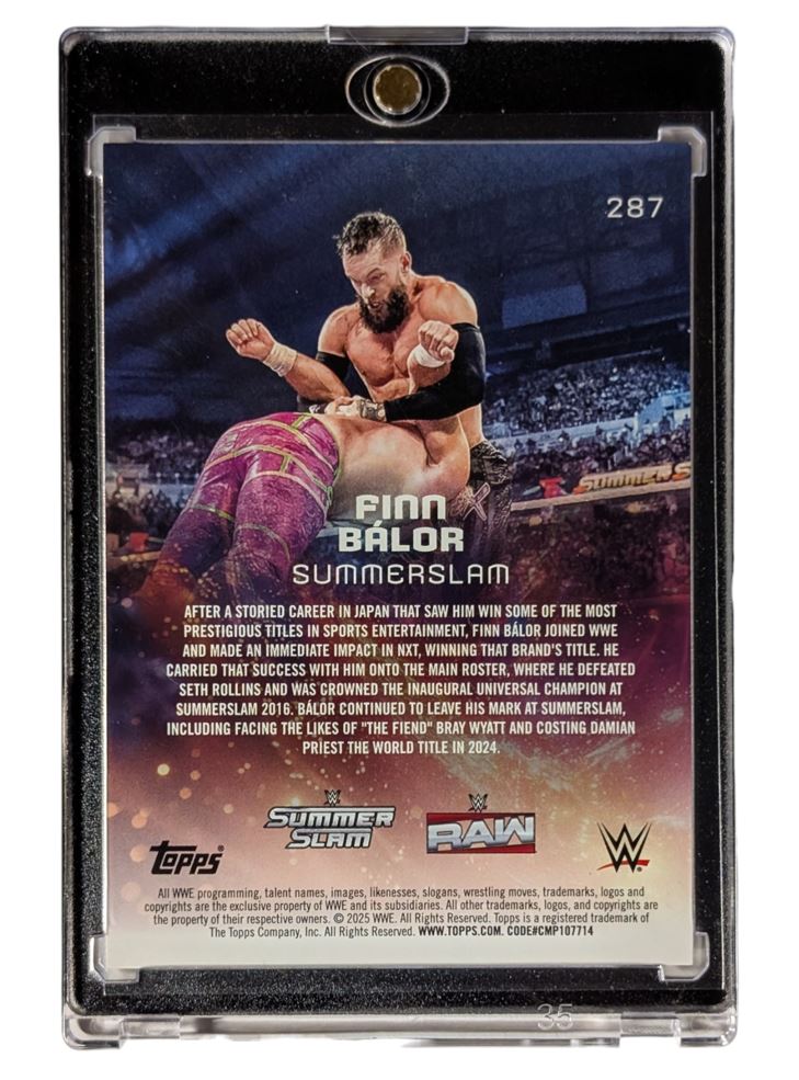 2025 Topps WWE Universe Finn Balor SummerSlam FoilFractor #'d 1/1