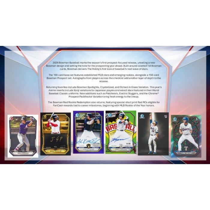 2026 Bowman Baseball Mega 20-Box Case (Presell)