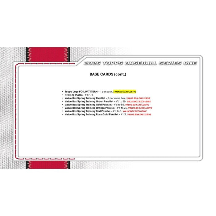 2026 Topps Series 1 Baseball 6-Pack Blaster 40-Box Case