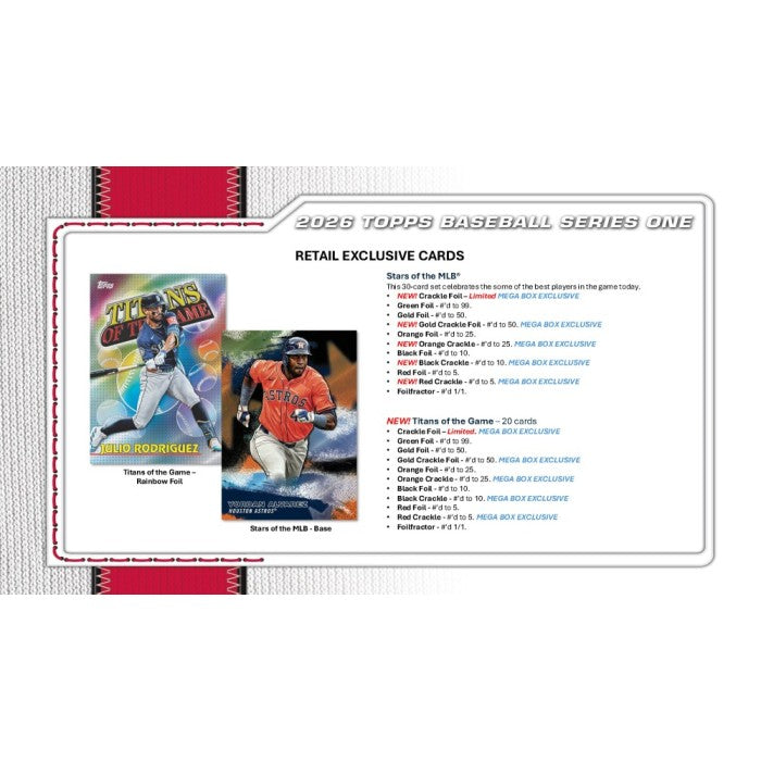2026 Topps Series 1 Baseball Jumbo 6-Box Case