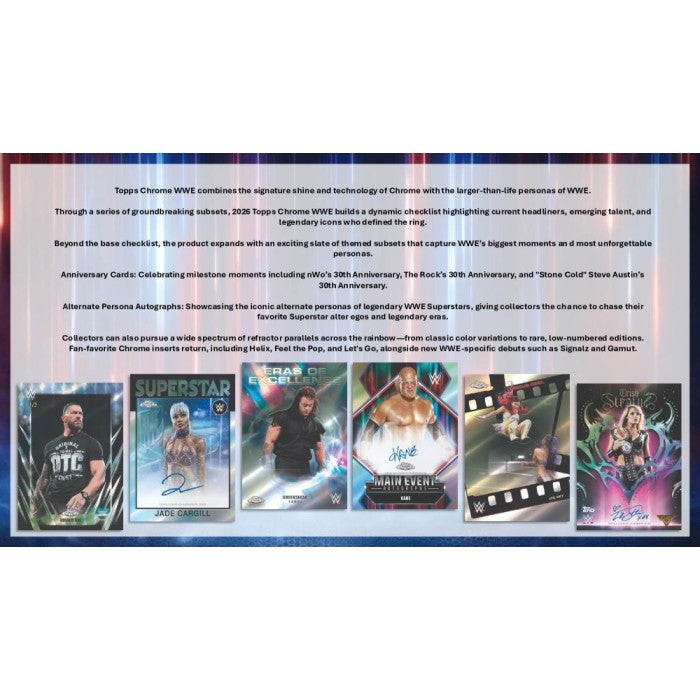 2026 Topps Chrome WWE Wrestling Blaster 40-Box Case