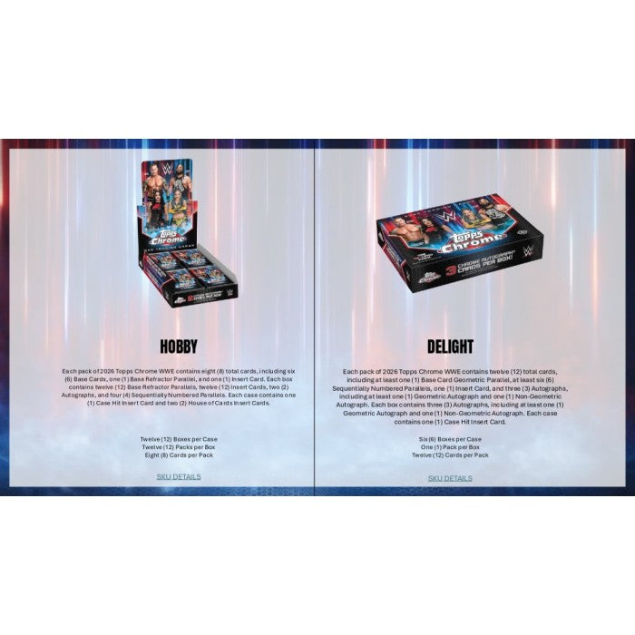 2026 Topps Chrome WWE Wrestling Delight Box