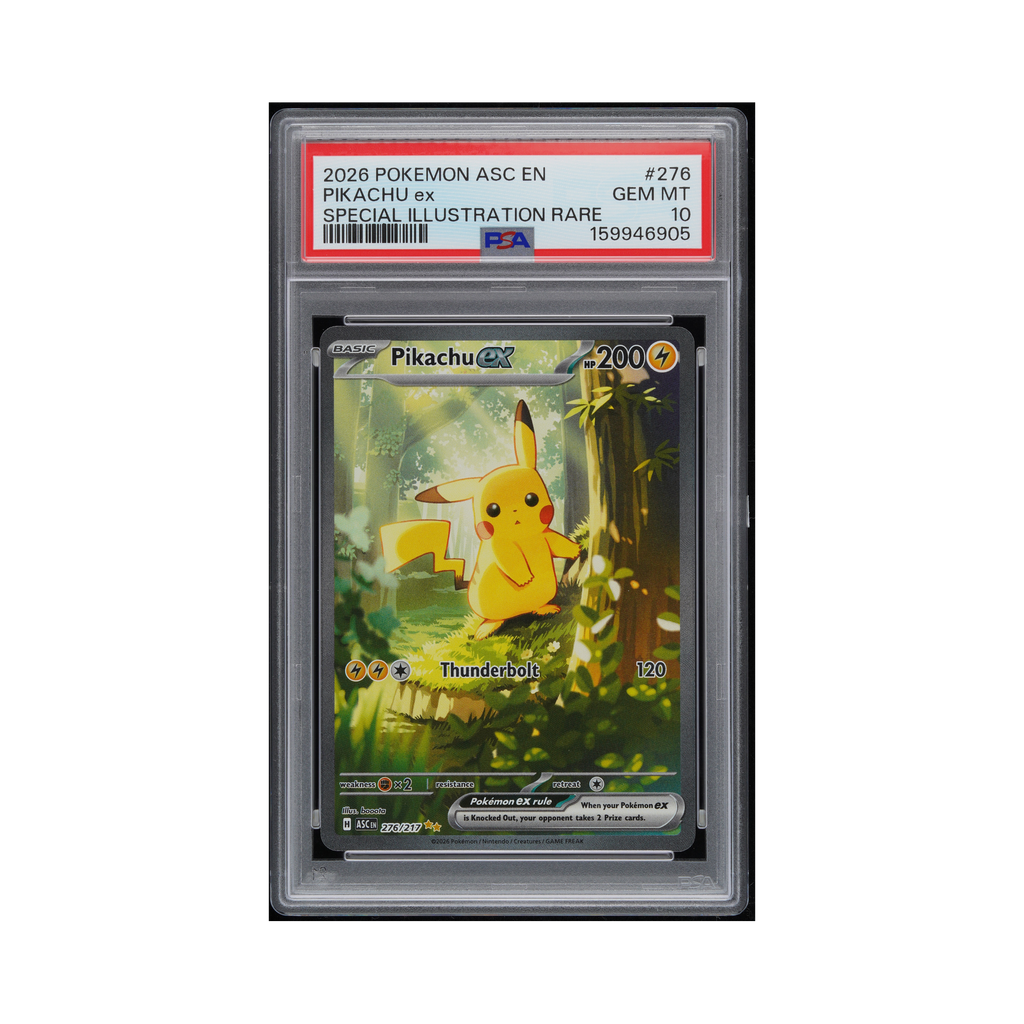 2026 Pokemon Ascended Heroes Pikachu ex #276 PSA 10