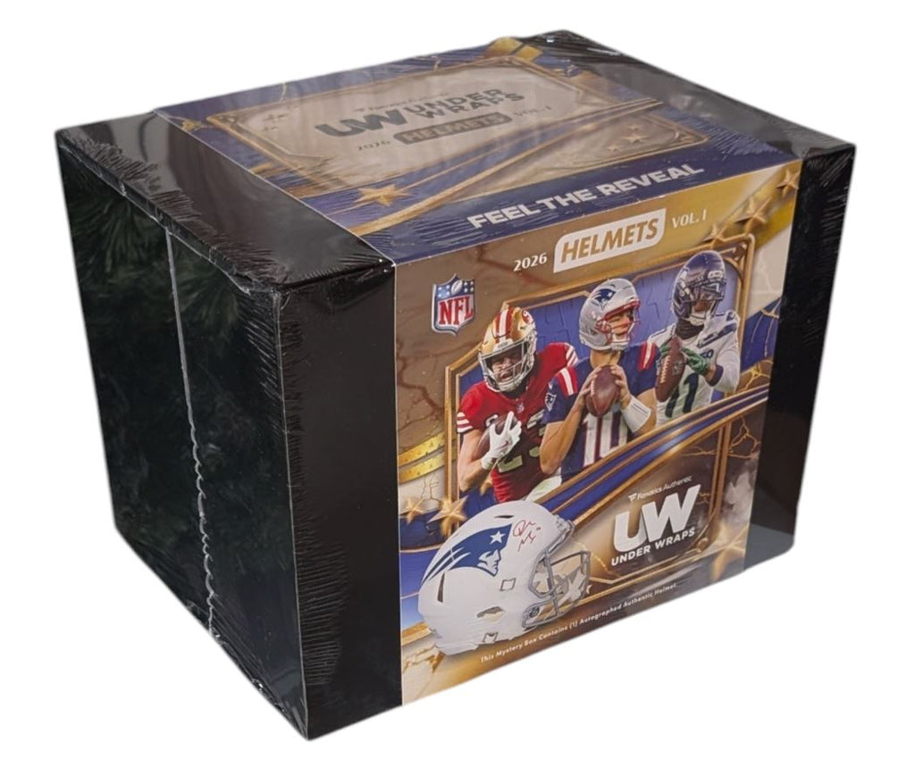 2026 Fanatics NFL Under Wraps Autographed Authentic Full Size Helmet Vol. 1 Box