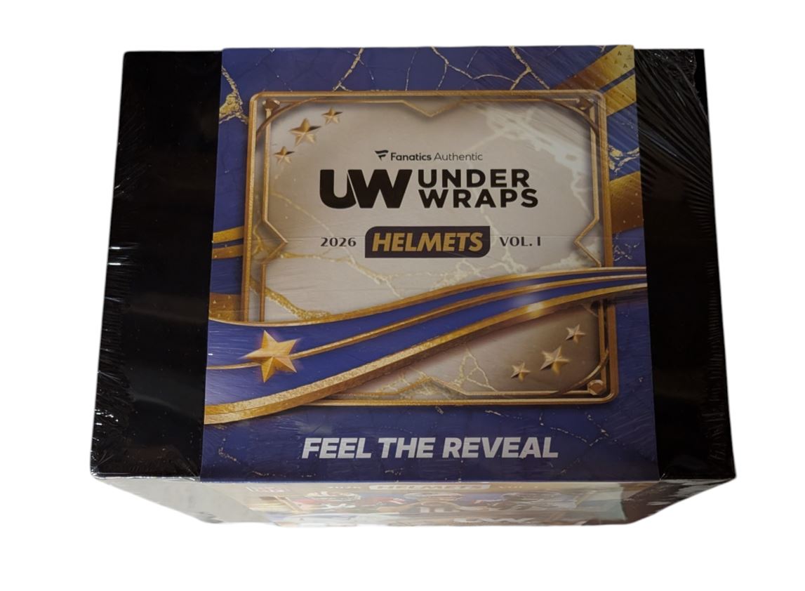 2026 Fanatics NFL Under Wraps Autographed Authentic Full Size Helmet Vol. 1 Box