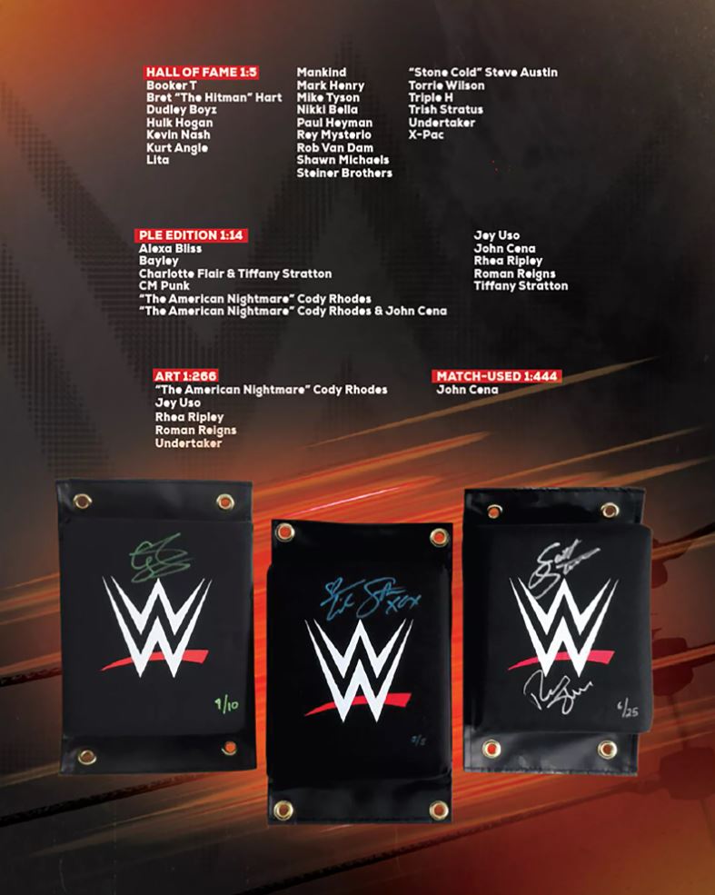 2026 Fanatics WWE Under Wraps Autographed Turnbuckle Pads Box
