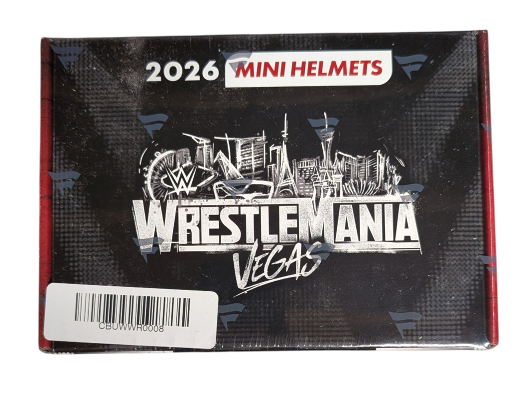 2026 Fanatics WWE Under Wraps WrestleMania 42 Autographed Mystery Mini Helmet Box