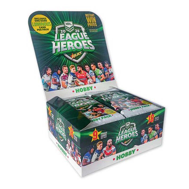 2026 NRL League Heroes Rugby Trading Cards Hobby Booster Box