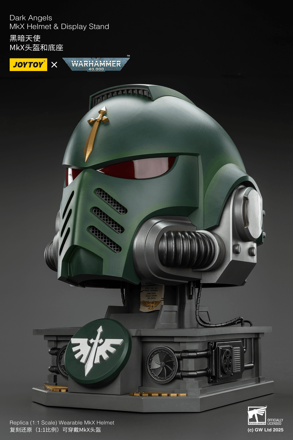 Dark Angels MkX Helmet &amp; Display Stand
