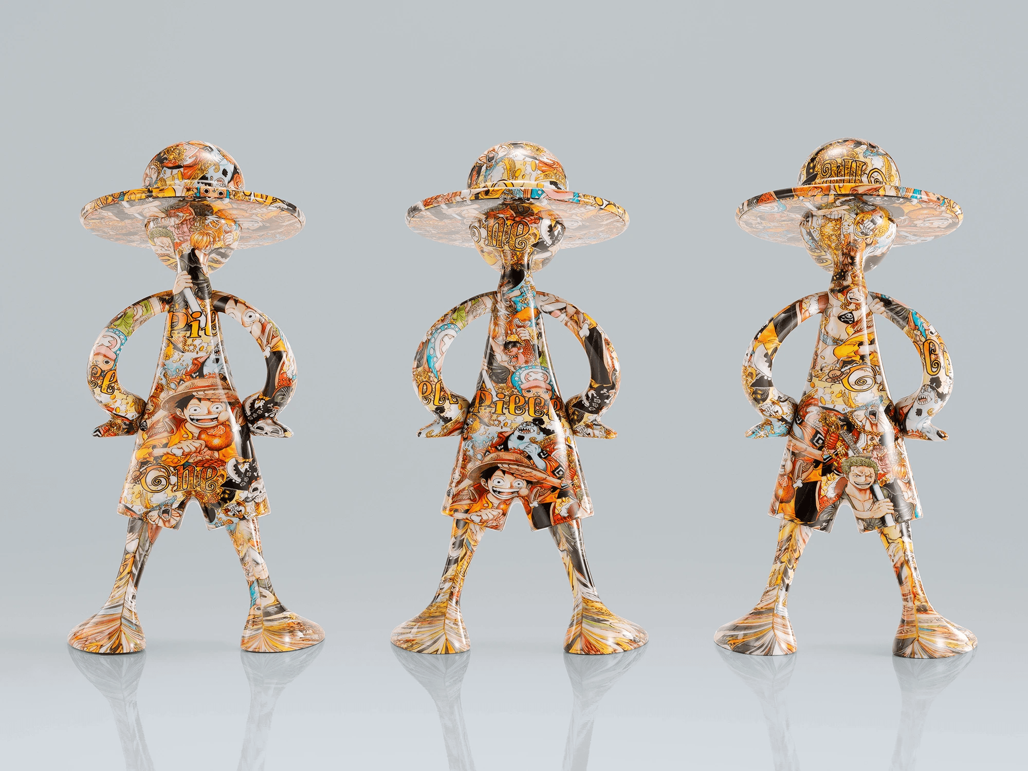 ARTCANVAS 1/8 -1000LOGS Anniversary- "ONE PIECE", TAMASHII NATIONS LUFFY's