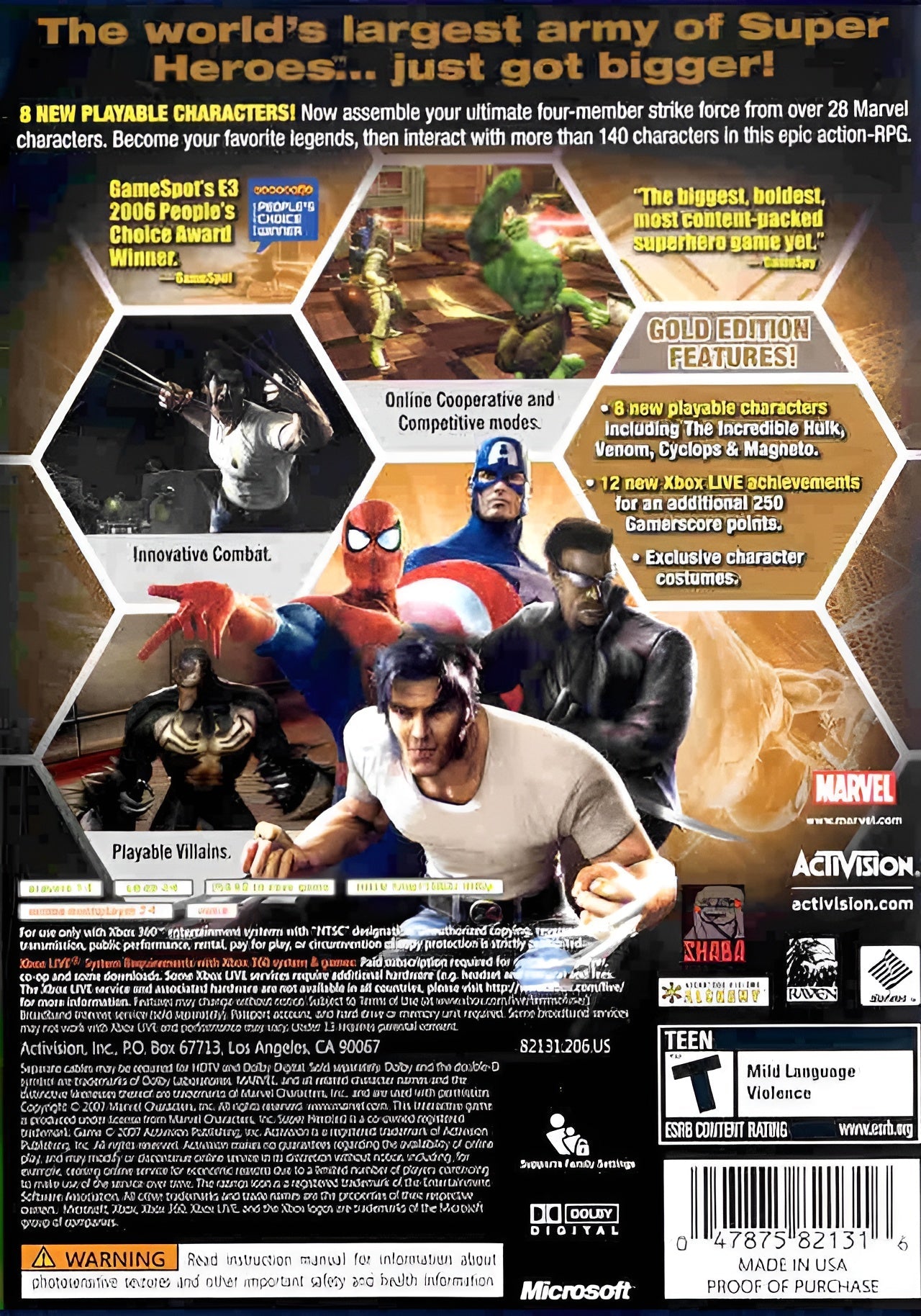 Marvel Ultimate Alliance Gold Edition - Xbox 360
