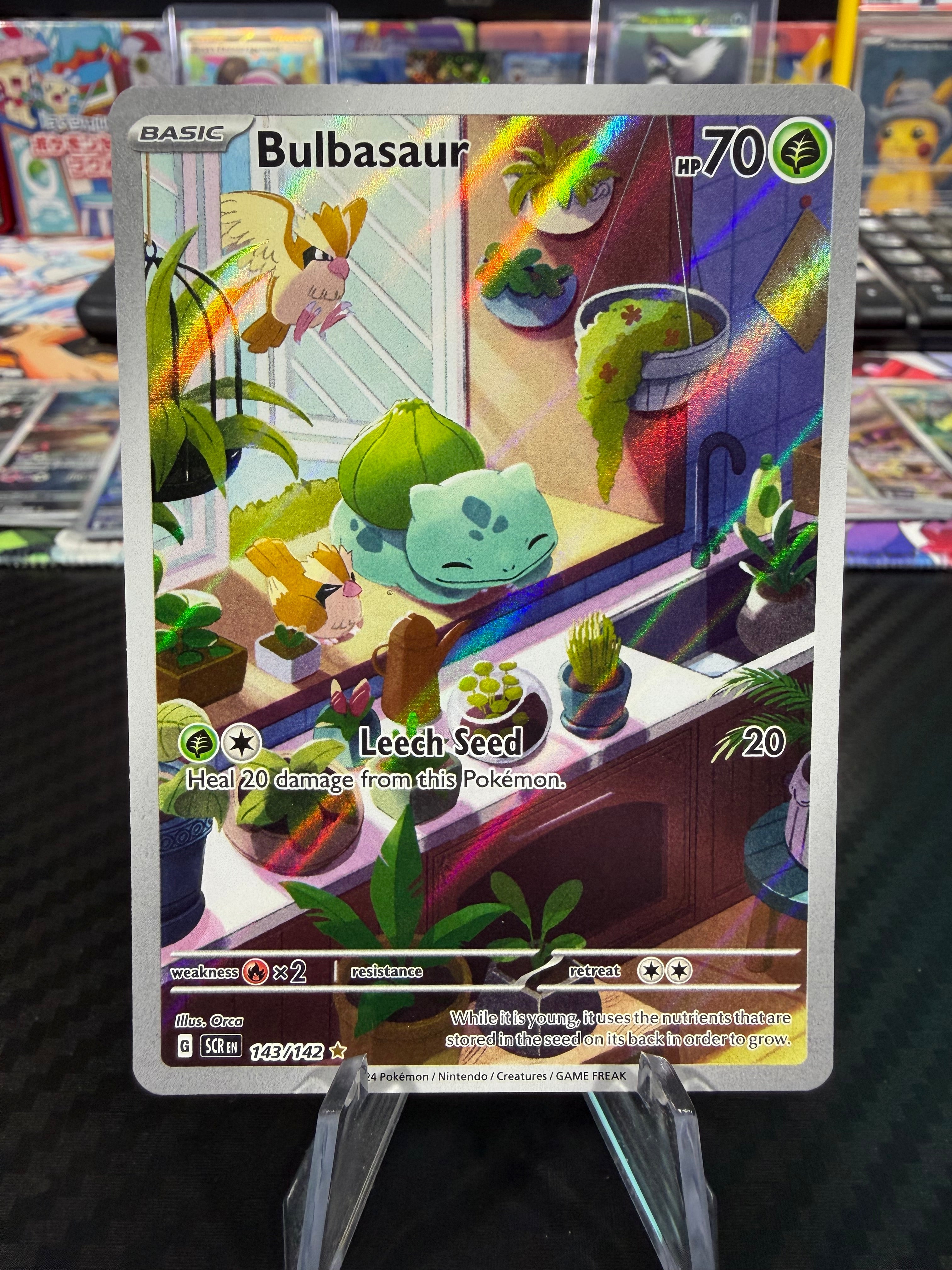Bulbasaur - 143/142 - Illustration Rare - Stellar Crown - NM