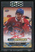 2024 Upper Deck UD Canvas CS-LH Lane Hutson Signatures /49 Montreal Canadiens Auto