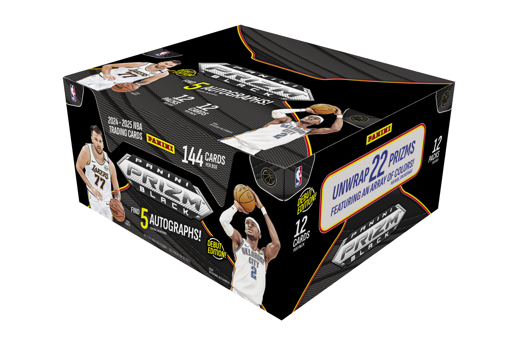 2024-25 Panini Prizm Black NBA Basketball Hobby Box