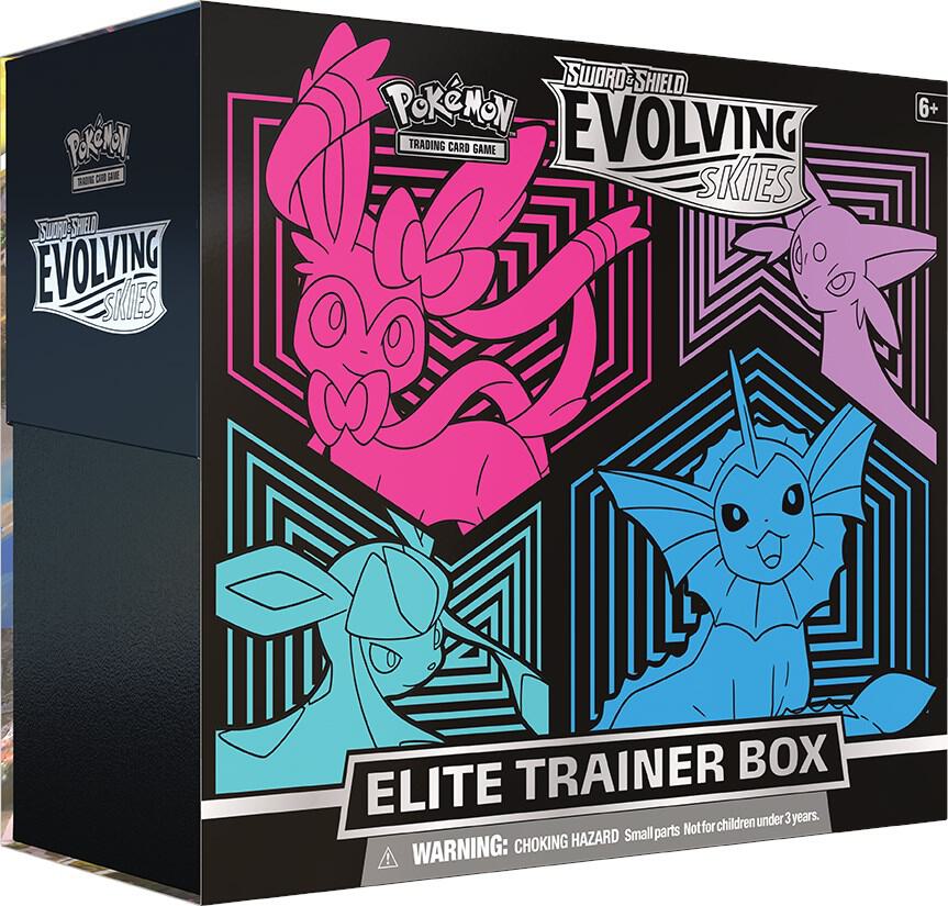 Pokemon Evolving Skies Set of Two Elite Trainer Box