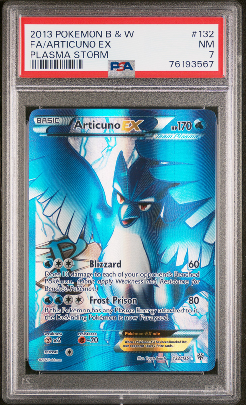 PSA 7 FA/ARTICUNO EX PLASMA STORM
