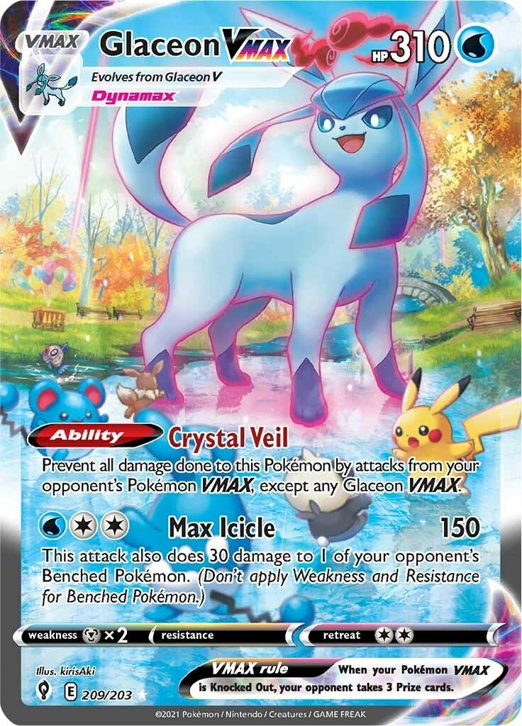 Glaceon VMAX (Alternativ Illustriert Secret) (209/203) (SWSH07)