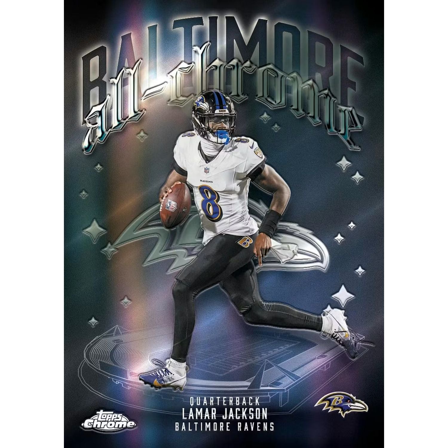 2025 Topps Chrome Football Hobby Box