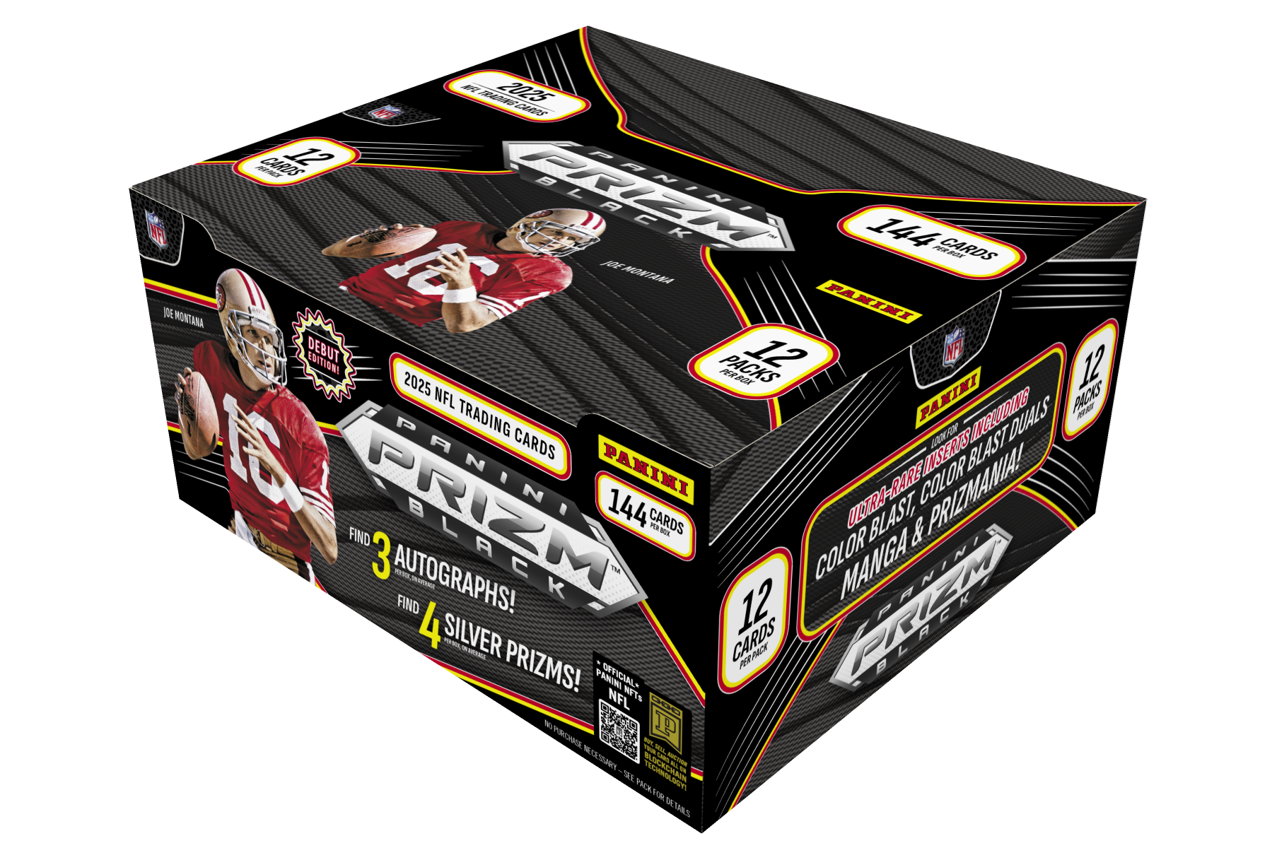 2025-26 Panini Prizm Black NFL Football Hobby Box